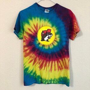 Buc-ee's Tie Dye Shirt Peace Love Beaver